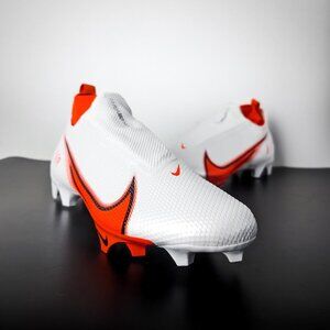 NEW Nike Vapor Edge Pro 360 Football Cleats White Bright Orange SAME DAY…